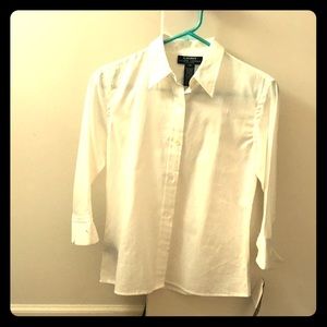 Ralph Lauren white blouse. Petite, 2P.
